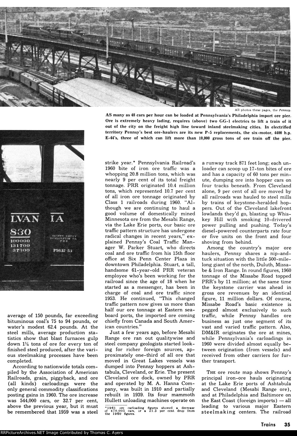 PRR "No. 2 Ore Hauler," Page 35, 1962